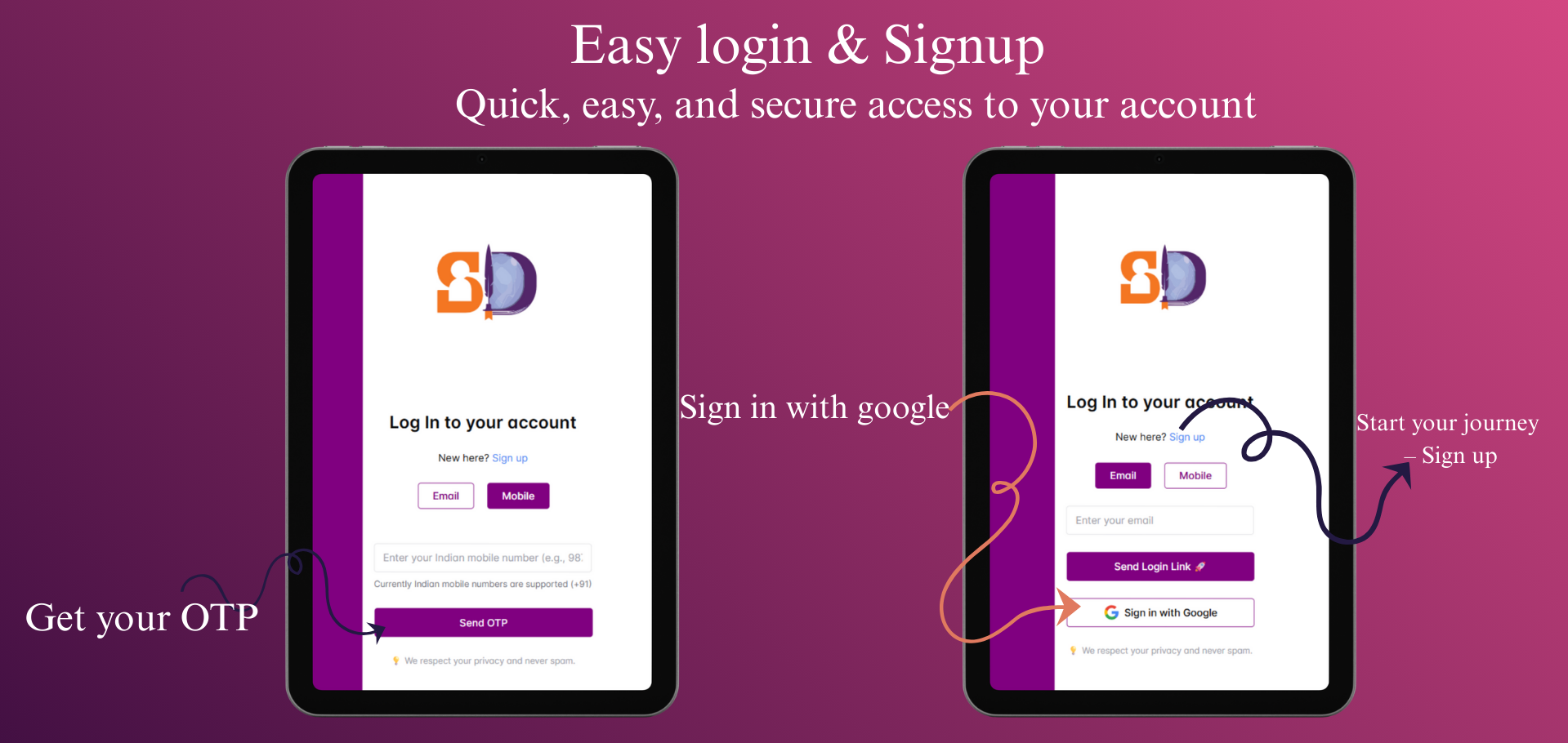 Login to start